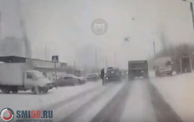 Водитель снял на видео момент наезда на пешехода в Арбеково