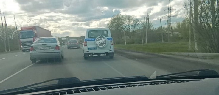 В Сети сообщают об аварии с участием автомобиль ДПС