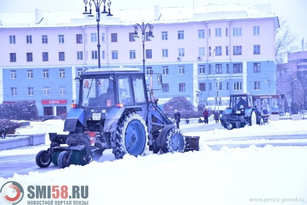 Пензенские коммунальщики будут бороться с последствиями снегопадов по ночам