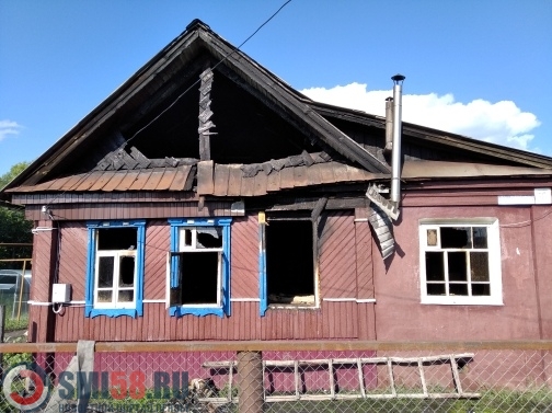 Мужчина пострадал при пожаре в Никольске