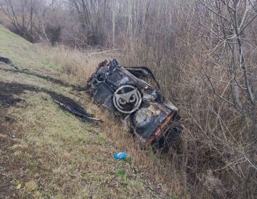 На трассе в Каменском районе сгорел автомобиль