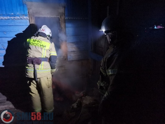 40-летний мужчина погиб при пожаре в Вадинске