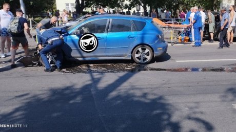 На Луначарского в Пензе столкнулись два автомобиля