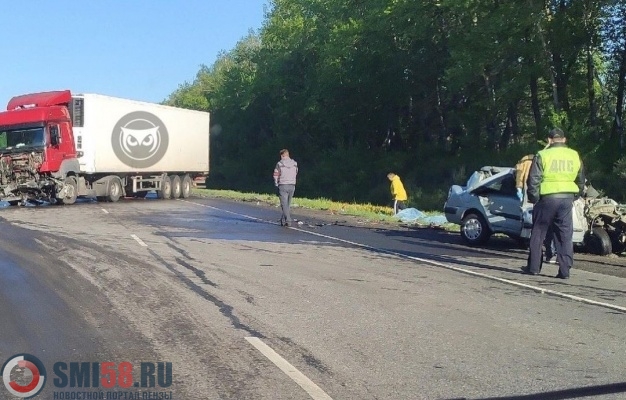 В Пензенской области два человека погибли в лобовом ДТП