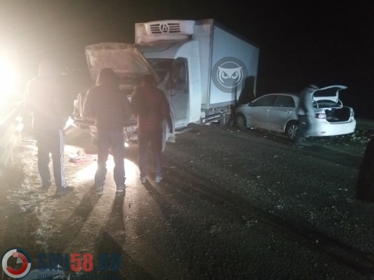 В черте Пензы встала федеральная трасса М-5 в результате ДТП с пострадавшими