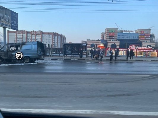 На проспекте Победы в Пензе сгорела ГАЗель