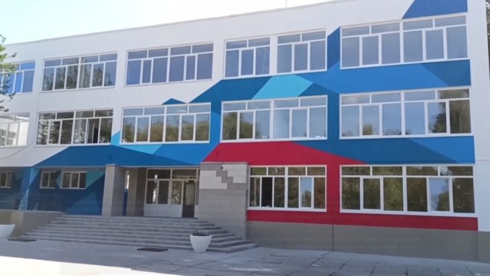 В Запорожье силами пензенцев отремонтировали пострадавшую от обстрелов школу