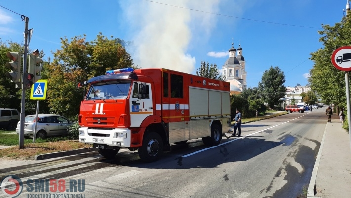Площадь пожара на улице Чкалова в Пензе составила 250 квадратных метров