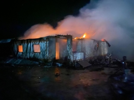В Каменке дотла выгорел частный дом