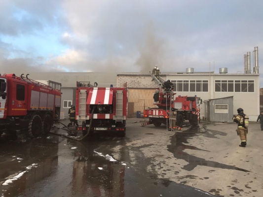 В Пензе выгорел склад компании «Дукат»