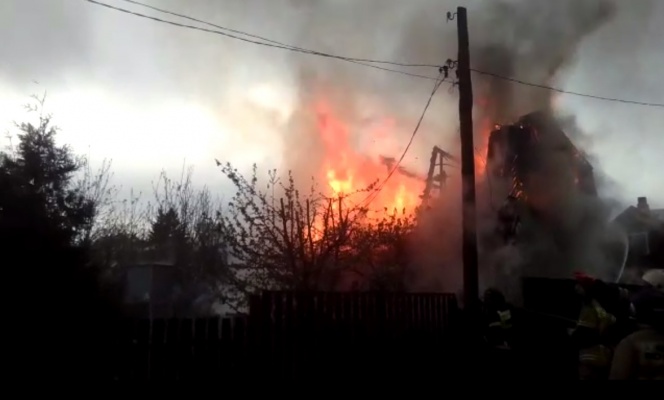 В Пензе огонь уничтожил дачный дом