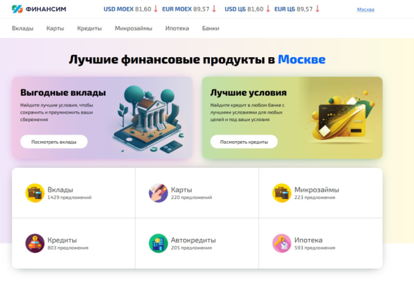 Анализ всех доступных предложений банков и МФО