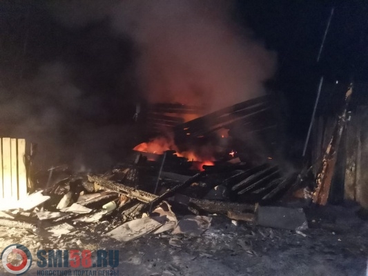 В Земетчинском районе пострадавшая в пожаре женщина не дожила до приезда врачей