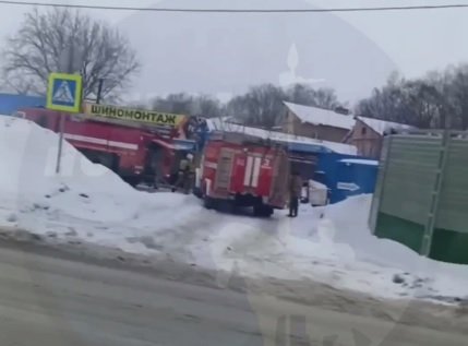 При пожаре на шиномонтаже в Пензе пострадал мужчина