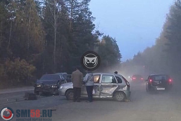 На выезде из Пензы в сторону Самары произошло серьезное ДТП