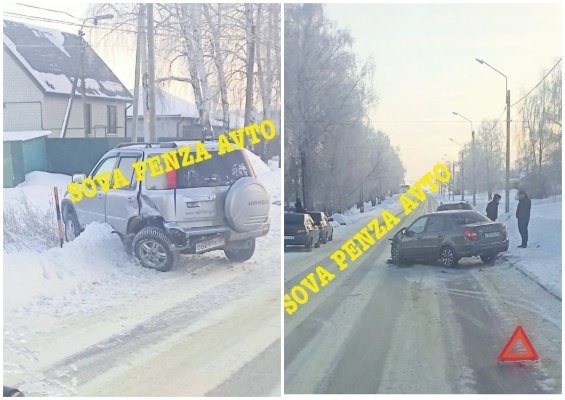 В Богословке жестко столкнулись внедорожник и «Лада»