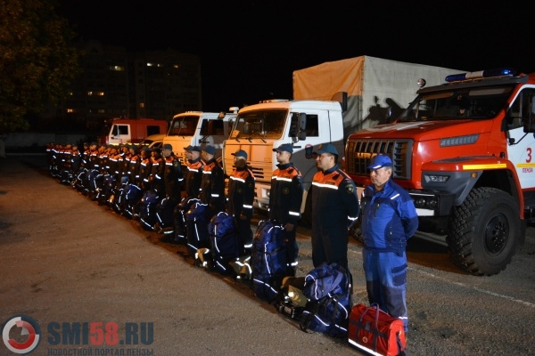 35 пензенских спасателей выехали в нижегородский Саров