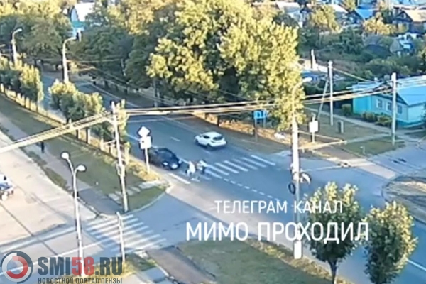 В Сети появилось видео смертельного ДТП на улице Пушкина в Пензе