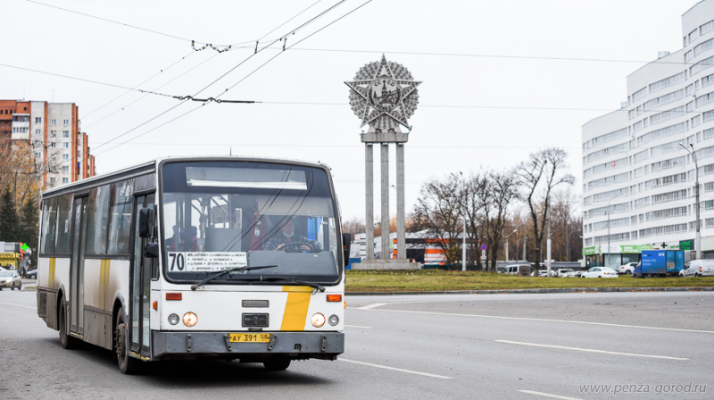 Изменение схемы движения на День города в Пензе