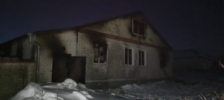 При пожаре в Спасском районе погибли двое мужчин