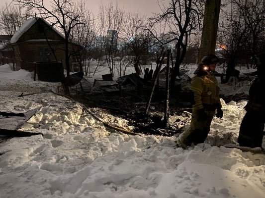 Спасатели предоставили фотографии с места смертельного пожара под Пензой